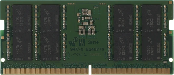 Память DDR5 32GB 5600MHz Kingston KVR56S46BD8-32 VALUERAM RTL PC5-44800 CL46 SO-DIMM 262-pin 1.1В single rank Ret