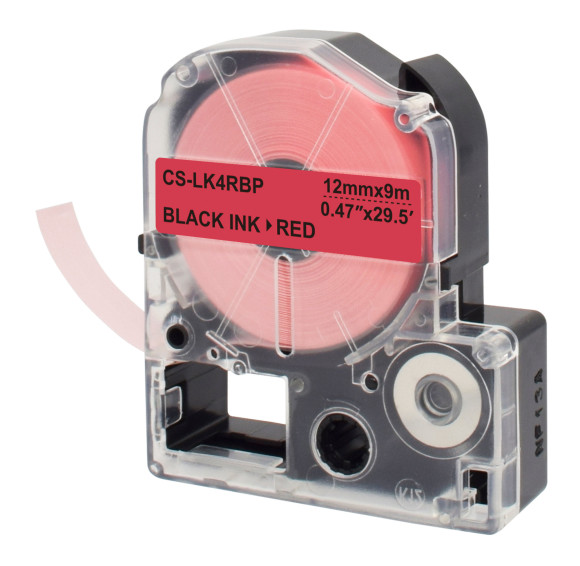 Картридж ленточный Cactus CS-LK4RBP LK-4RBP черный на красном 12x9 для Epson LW300/LW400/LW700/LW600P/LW1000P/K400/Z700/Z900 Картридж ленточный Cactus CS-LK4RBP LK-4RBP черный на красном 12x9 для Epson LW300/LW400/LW700/LW600P/LW1000P/K400/Z700/Z900