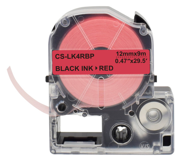 Картридж ленточный Cactus CS-LK4RBP LK-4RBP черный на красном 12x9 для Epson LW300/LW400/LW700/LW600P/LW1000P/K400/Z700/Z900 Картридж ленточный Cactus CS-LK4RBP LK-4RBP черный на красном 12x9 для Epson LW300/LW400/LW700/LW600P/LW1000P/K400/Z700/Z900