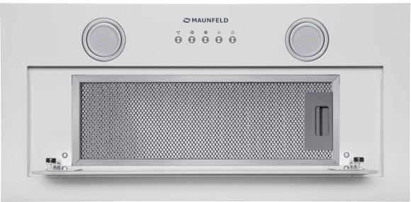 Вытяжка встраиваемая Maunfeld TRAPEZE 602IG белый управление: кнопочное (1 мотор)