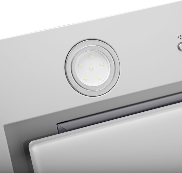 Вытяжка встраиваемая Maunfeld TRAPEZE 602IG белый управление: кнопочное (1 мотор)