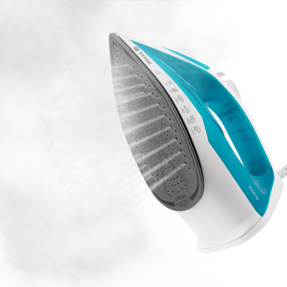 Утюг Vitek VT-8336 2400Вт белый/бирюзовый Утюг Vitek VT-8336 2400Вт белый/бирюзовый