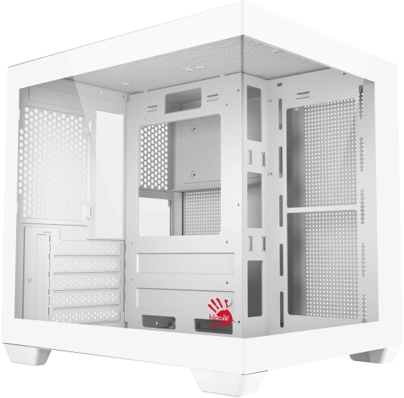 Корпус Bloody CC-121 белый без БП mATX 7x120mm 1xUSB2.0 1xUSB3.0 audio