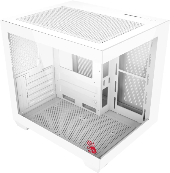 Корпус Bloody CC-121 белый без БП mATX 7x120mm 1xUSB2.0 1xUSB3.0 audio