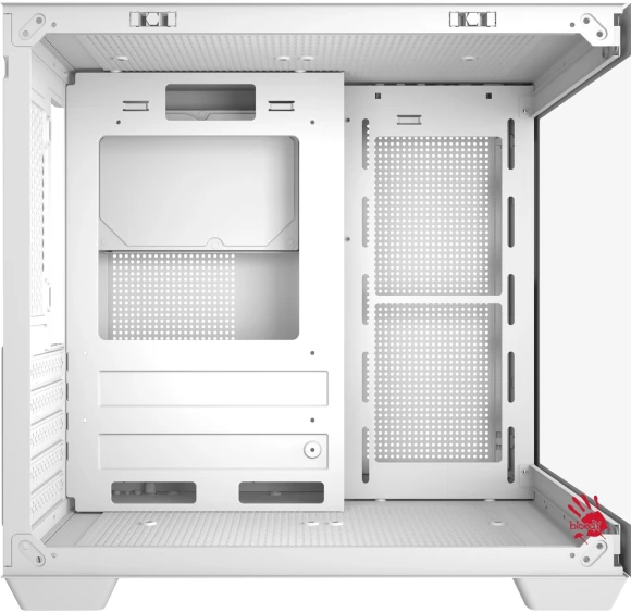 Корпус Bloody CC-121 белый без БП mATX 7x120mm 1xUSB2.0 1xUSB3.0 audio