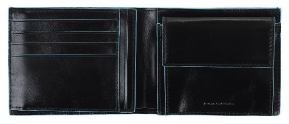 Кошелек мужской Piquadro Blue Square PU1240B2R/N черный натур.кожа Кошелек мужской Piquadro Blue Square PU1240B2R/N черный натур.кожа