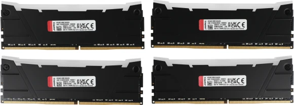 Память DDR4 4x16GB 3600MHz Kingston KF436C16RB12AK4/64 Fury Renegade RGB RTL Gaming PC4-28800 CL16 DIMM 288-pin 1.35В kit dual rank с радиатором Ret