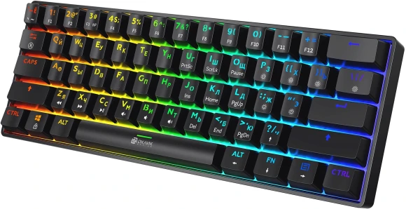 Клавиатура Оклик K713X механическая черный USB Multimedia for gamer LED Клавиатура Оклик K713X механическая черный USB Multimedia for gamer LED