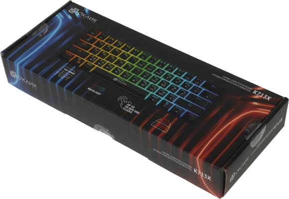 Клавиатура Оклик K713X механическая черный USB Multimedia for gamer LED Клавиатура Оклик K713X механическая черный USB Multimedia for gamer LED