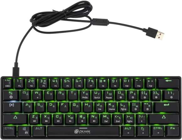 Клавиатура Оклик K713X механическая черный USB Multimedia for gamer LED Клавиатура Оклик K713X механическая черный USB Multimedia for gamer LED