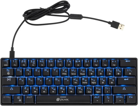 Клавиатура Оклик K713X механическая черный USB Multimedia for gamer LED Клавиатура Оклик K713X механическая черный USB Multimedia for gamer LED