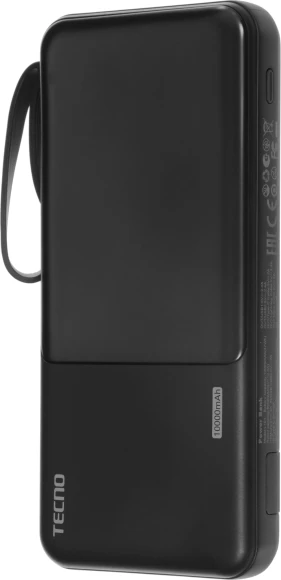 Мобильный аккумулятор Tecno OnGO L101 10000mAh 12W 2.4A 2xUSB-A/USB-C черный Мобильный аккумулятор Tecno OnGO L101 10000mAh 12W 2.4A 2xUSB-A/USB-C черный