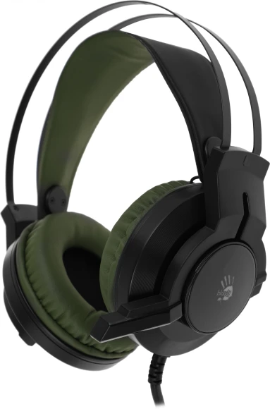 Наушники с микрофоном A4Tech Bloody J450 черный/зеленый 1.8м мониторные оголовье (J450) Наушники с микрофоном A4Tech Bloody J450 черный/зеленый 1.8м мониторные оголовье (J450)