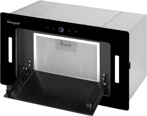 Вытяжка встраиваемая Weissgauff Aura 1200 Remote черный управление: сенсорное (1 мотор) Вытяжка встраиваемая Weissgauff Aura 1200 Remote черный управление: сенсорное (1 мотор)