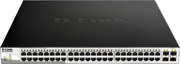 Коммутатор D-Link DGS-1210-52MPP/E2A 48x1Гбит/с 4SFP 48PoE 740W управляемый