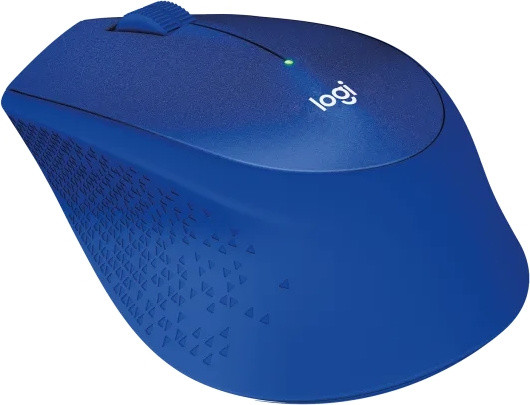 Мышь Logitech M331 Silent Plus синий оптическая 1000dpi silent беспров. USB 3but (910-004915)