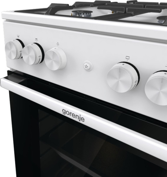 Плита Газовая Gorenje GG5A11WF белый (без крышки) реш.чугун