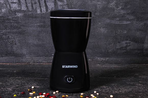 Кофемолка Starwind SGP8426 200Вт сист.помол.:ротац.нож вместим.:80гр черный Кофемолка Starwind SGP8426 200Вт сист.помол.:ротац.нож вместим.:80гр черный