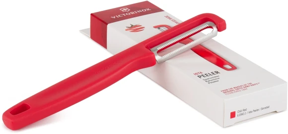 Овощечистка Victorinox Iotaс лезвием двухсторон. красный упак.:европодвес (6.0943.1) Овощечистка Victorinox Iotaс лезвием двухсторон. красный упак.:европодвес (6.0943.1)