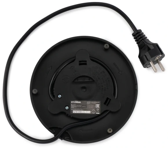 Чайник электрический Hyundai HYK-G5403 1.7л. 2200Вт черный корпус: стекло