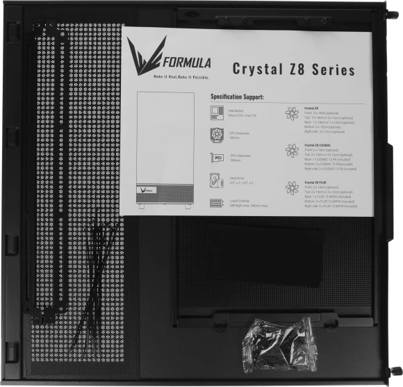 Корпус Formula Crystal Z8 COSMIC черный без БП ATX 3x120mm 5x140mm 1xUSB2.0 1xUSB3.0 1xUSB3.1 audio bott PSU Корпус Formula Crystal Z8 COSMIC черный без БП ATX 3x120mm 5x140mm 1xUSB2.0 1xUSB3.0 1xUSB3.1 audio bott PSU