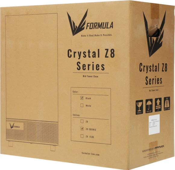 Корпус Formula Crystal Z8 COSMIC черный без БП ATX 3x120mm 5x140mm 1xUSB2.0 1xUSB3.0 1xUSB3.1 audio bott PSU Корпус Formula Crystal Z8 COSMIC черный без БП ATX 3x120mm 5x140mm 1xUSB2.0 1xUSB3.0 1xUSB3.1 audio bott PSU