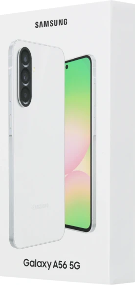 Смартфон Samsung SM-A566E Galaxy A56 5G 128Gb 8Gb серый моноблок 3G 4G 2Sim 6.7" 1080x2340 Android 15 50Mpix 802.11 a/b/g/n/ac/ax NFC GPS GSM900/1800 GSM1900 Protect