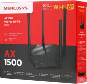 Роутер беспроводной Mercusys MR60X AX1500 10/100/1000BASE-TX черный Роутер беспроводной Mercusys MR60X AX1500 10/100/1000BASE-TX черный