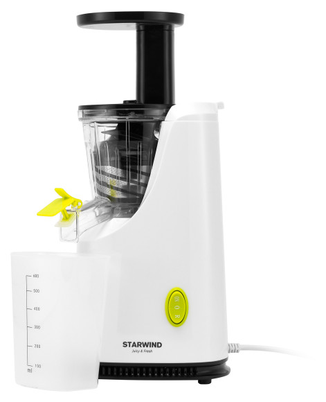 Соковыжималка шнековая Starwind SJ3112 200Вт рез.сок.:600мл. белый Соковыжималка шнековая Starwind SJ3112 200Вт рез.сок.:600мл. белый