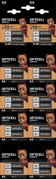 Батарея Opticell Simply AA отрывной блистер AA (2шт) блистер Батарея Opticell Simply AA отрывной блистер AA (2шт) блистер