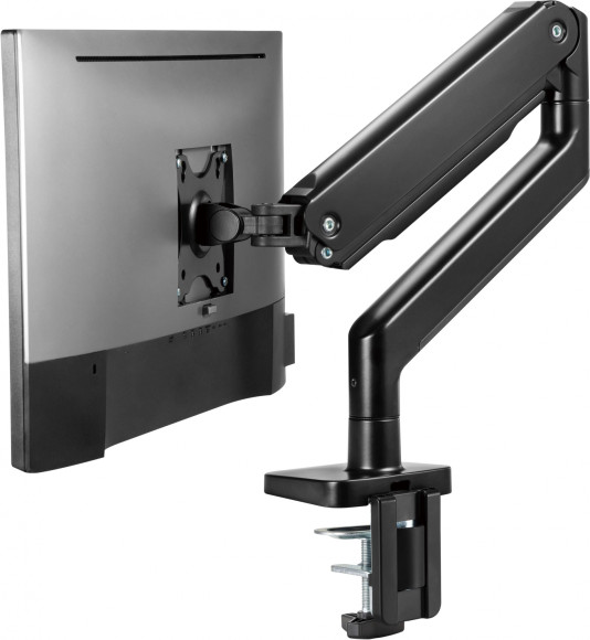 Кронштейн для мониторов Ultramounts UM730 черный 17"-45" макс.16кг крепление к столешнице поворот и наклон Кронштейн для мониторов Ultramounts UM730 черный 17"-45" макс.16кг крепление к столешнице поворот и наклон