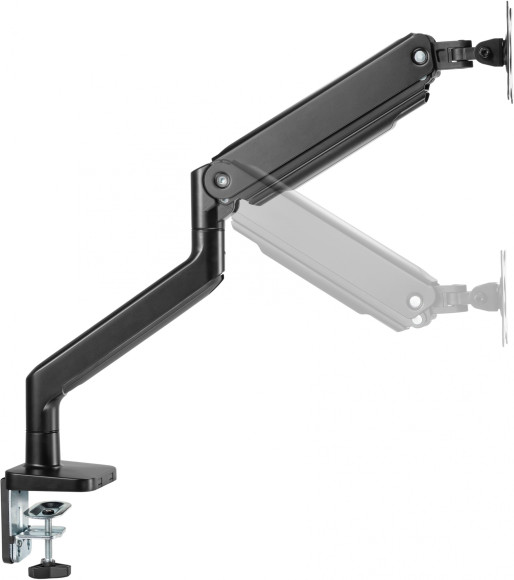 Кронштейн для мониторов Ultramounts UM730 черный 17"-45" макс.16кг крепление к столешнице поворот и наклон Кронштейн для мониторов Ultramounts UM730 черный 17"-45" макс.16кг крепление к столешнице поворот и наклон