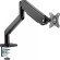 Кронштейн для мониторов Ultramounts UM730 черный 17"-45" макс.16кг крепление к столешнице поворот и наклон Кронштейн для мониторов Ultramounts UM730 черный 17"-45" макс.16кг крепление к столешнице поворот и наклон