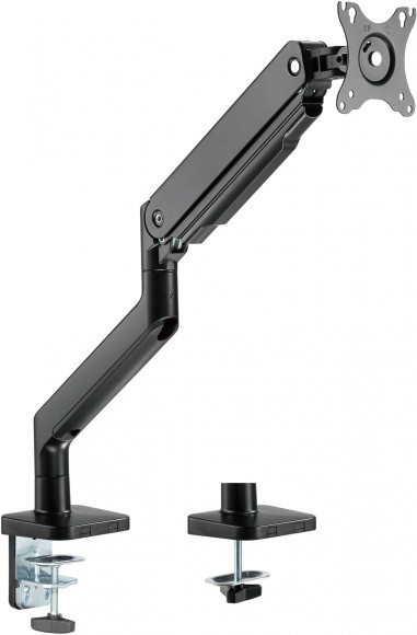Кронштейн для мониторов Ultramounts UM730 черный 17"-45" макс.16кг крепление к столешнице поворот и наклон Кронштейн для мониторов Ultramounts UM730 черный 17"-45" макс.16кг крепление к столешнице поворот и наклон