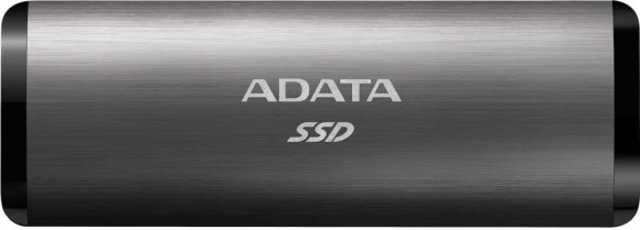 Накопитель SSD A-Data USB-C 2Tb ASE760-2TU32G2-CTI SE760 1.8" серый