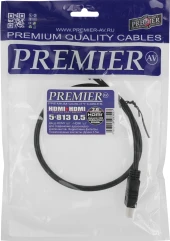 Кабель аудио-видео Premier 5-813 HDMI (m)/HDMI (m) 0.5м. феррит.кольца позолоч.конт. черный (5-813 0.5) Кабель аудио-видео Premier 5-813 HDMI (m)/HDMI (m) 0.5м. феррит.кольца позолоч.конт. черный (5-813 0.5)