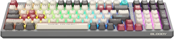 Клавиатура A4Tech Bloody WS98 Pixels Red механическая темно-серый/белый USB беспроводная BT/Radio Multimedia for gamer LED (WS98) Клавиатура A4Tech Bloody WS98 Pixels Red механическая темно-серый/белый USB беспроводная BT/Radio Multimedia for gamer LED (WS98)
