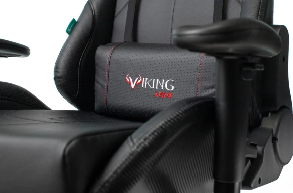Кресло игровое Zombie VIKING 5 AERO Edition черный экокожа с подголов. крестов. пластик