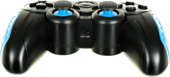 Геймпад Ritmix GP-022WPS черный/синий USB Беспроводной виброотдача обратная связь (80001697)