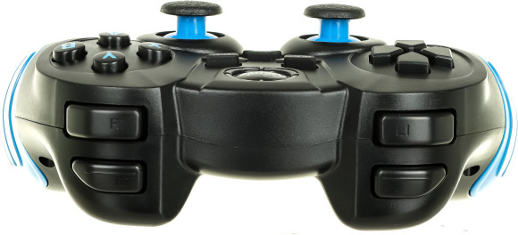 Геймпад Ritmix GP-022WPS черный/синий USB Беспроводной виброотдача обратная связь (80001697)