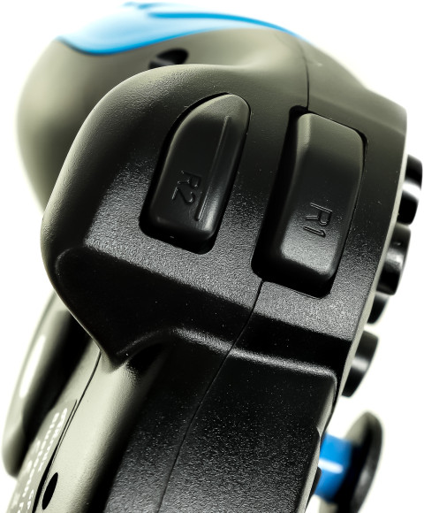 Геймпад Ritmix GP-022WPS черный/синий USB Беспроводной виброотдача обратная связь (80001697)