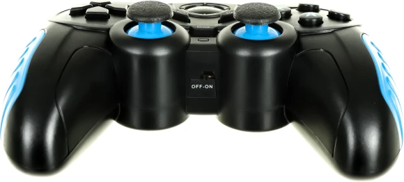 Геймпад Ritmix GP-022WPS черный/синий USB Беспроводной виброотдача обратная связь (80001697)