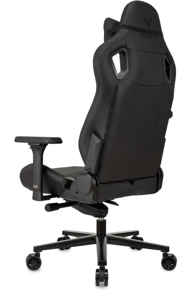 Кресло игровое Knight Craft черный экокожа с подголов. крестов. металл Кресло игровое Knight Craft черный экокожа с подголов. крестов. металл