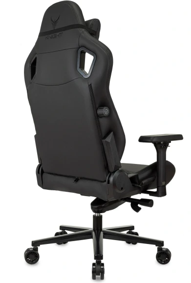 Кресло игровое Knight Craft черный экокожа с подголов. крестов. металл Кресло игровое Knight Craft черный экокожа с подголов. крестов. металл