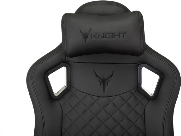 Кресло игровое Knight Craft черный экокожа с подголов. крестов. металл Кресло игровое Knight Craft черный экокожа с подголов. крестов. металл