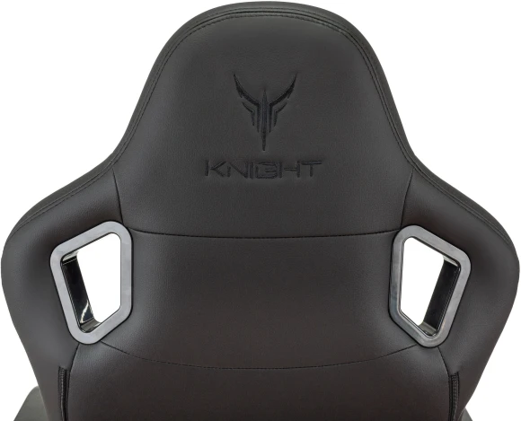 Кресло игровое Knight Craft черный экокожа с подголов. крестов. металл Кресло игровое Knight Craft черный экокожа с подголов. крестов. металл