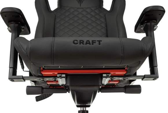 Кресло игровое Knight Craft черный экокожа с подголов. крестов. металл Кресло игровое Knight Craft черный экокожа с подголов. крестов. металл