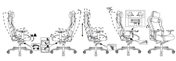 Кресло игровое Knight Craft черный экокожа с подголов. крестов. металл Кресло игровое Knight Craft черный экокожа с подголов. крестов. металл