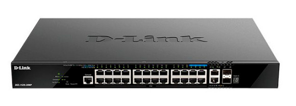 Коммутатор D-Link DGS-1520-28MP/A1A 24x1Гбит/с 2x10Гбит/с 4x2.5Гбит/с 2SFP+ 24PoE+ 370W управляемый