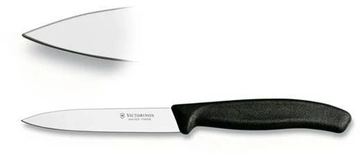 Нож кухонный Victorinox Swiss Classic (6.7703) стальной для чистки овощей и фруктов лезв.100мм прямая заточка черный Нож кухонный Victorinox Swiss Classic (6.7703) стальной для чистки овощей и фруктов лезв.100мм прямая заточка черный